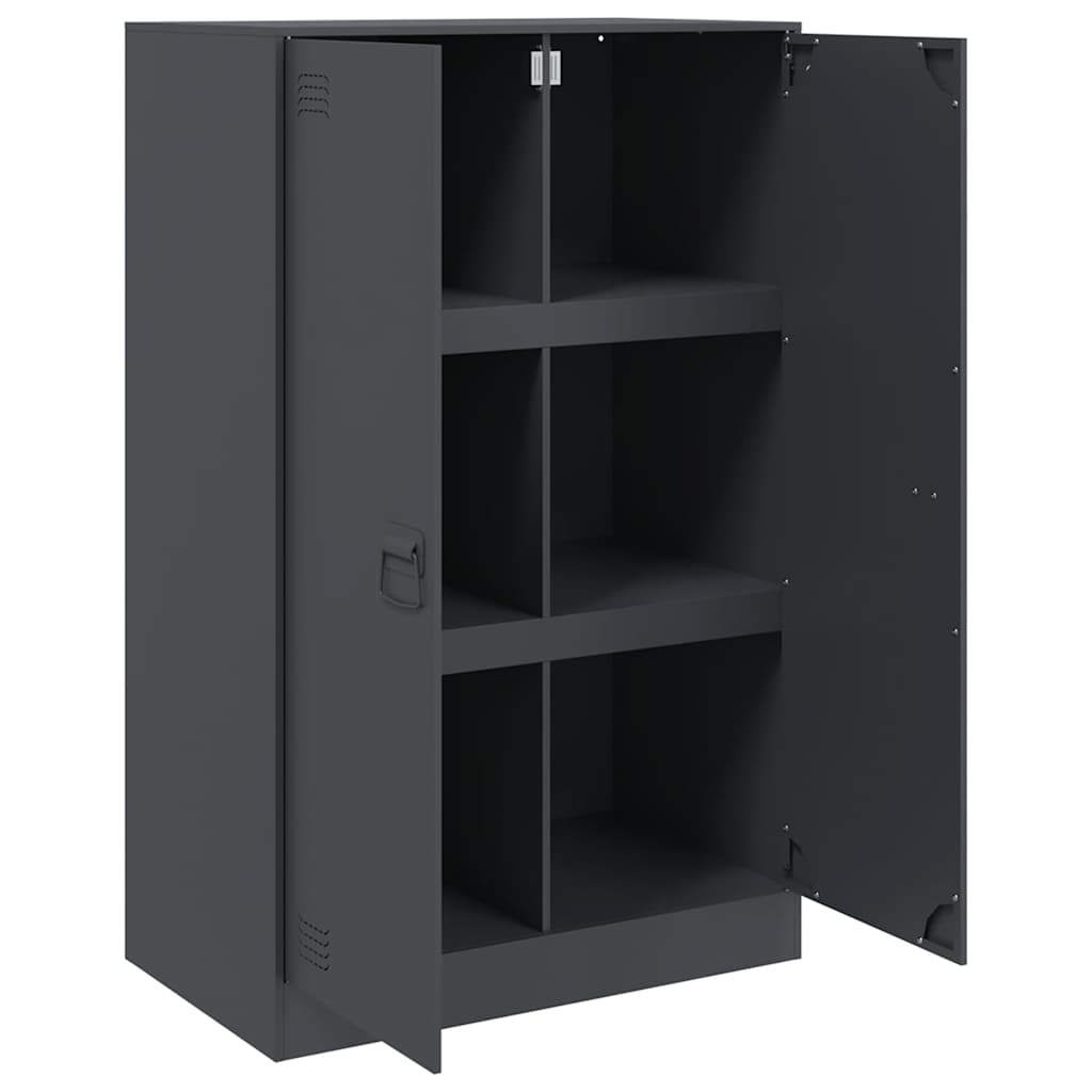 skab 67x39x107 cm stål antracitgrå