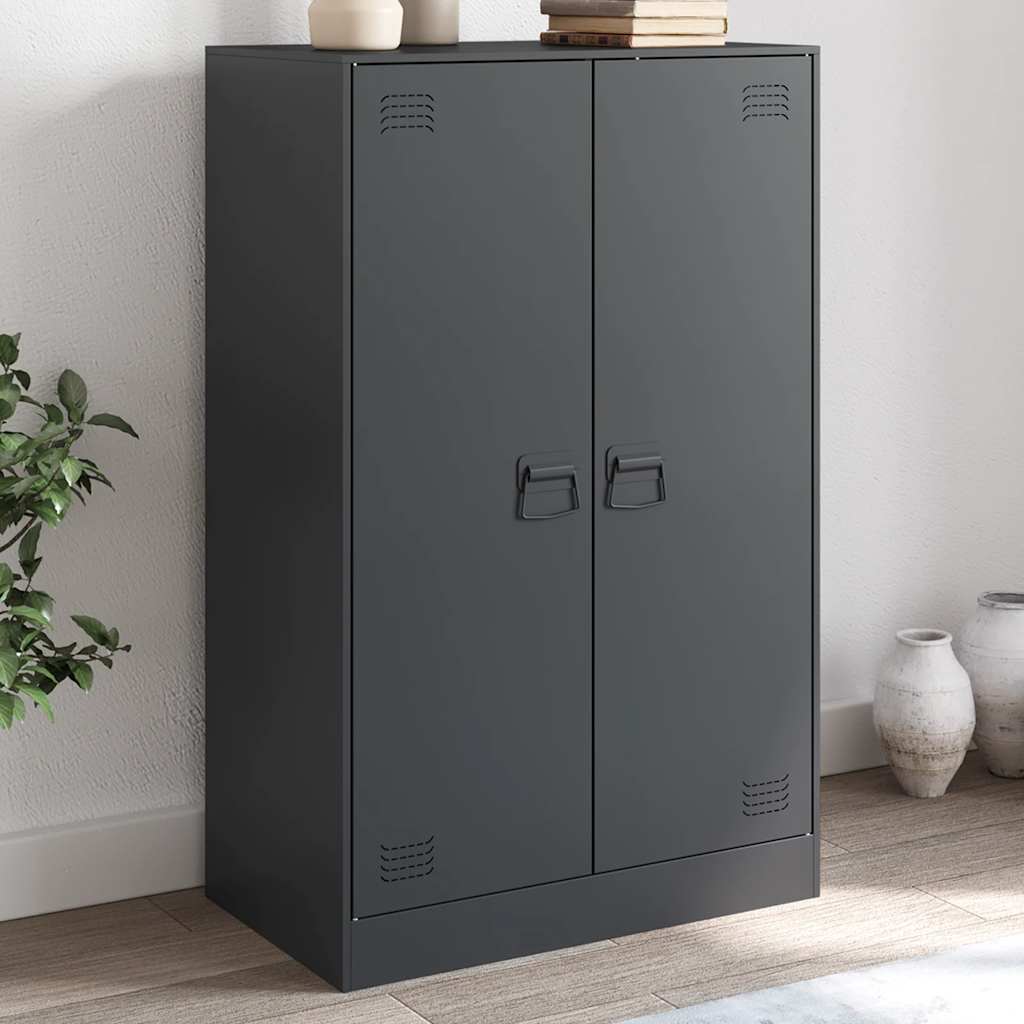 skab 67x39x107 cm stål antracitgrå