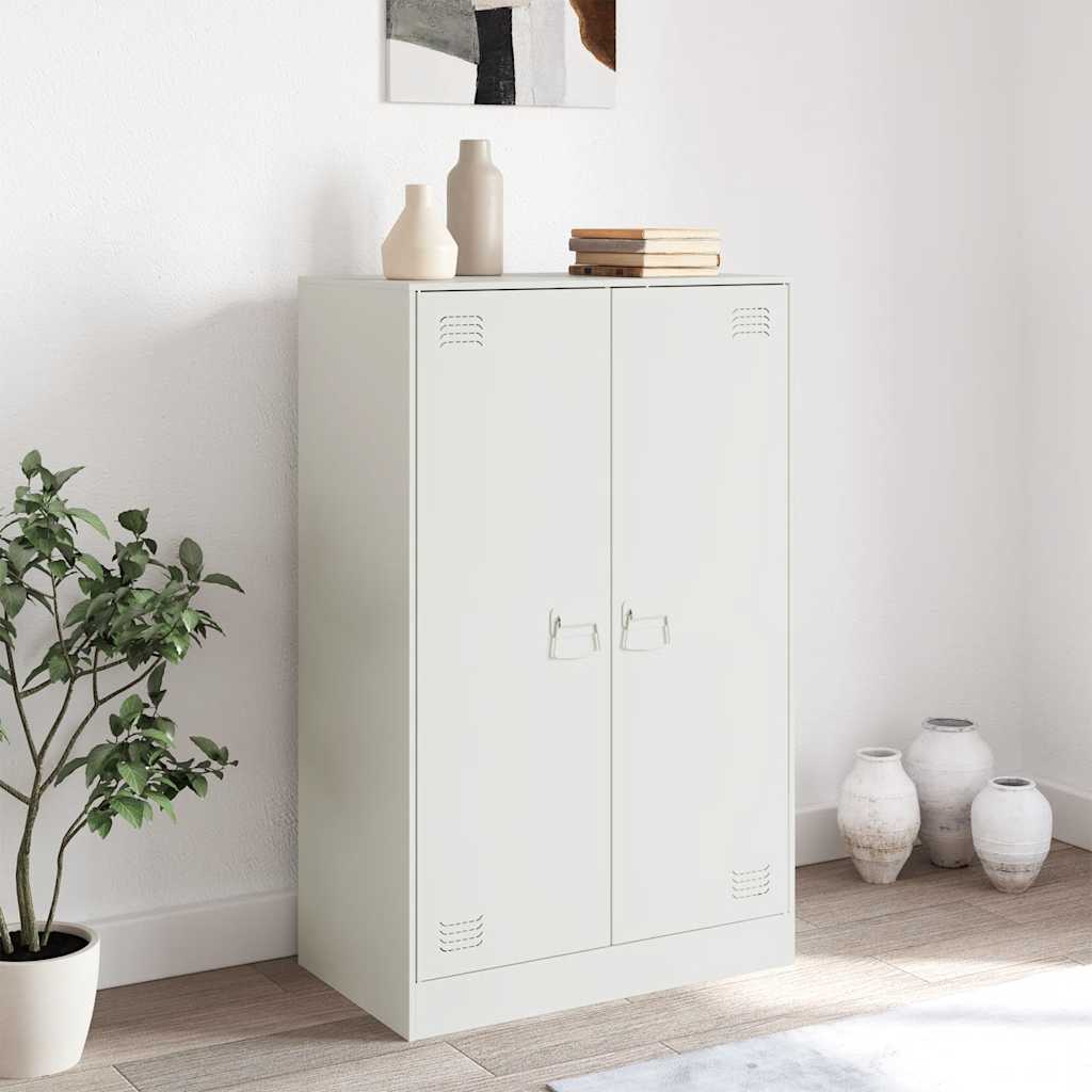 skab 67x39x107 cm stål hvid