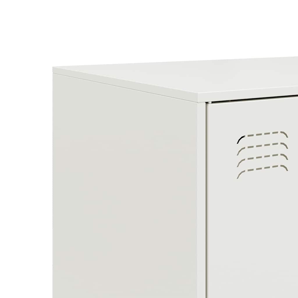 skab 67x39x107 cm stål hvid