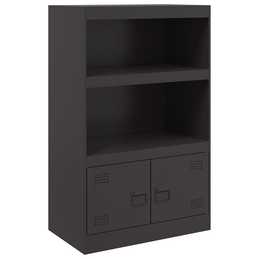 skænk 67x39x107 cm stål sort