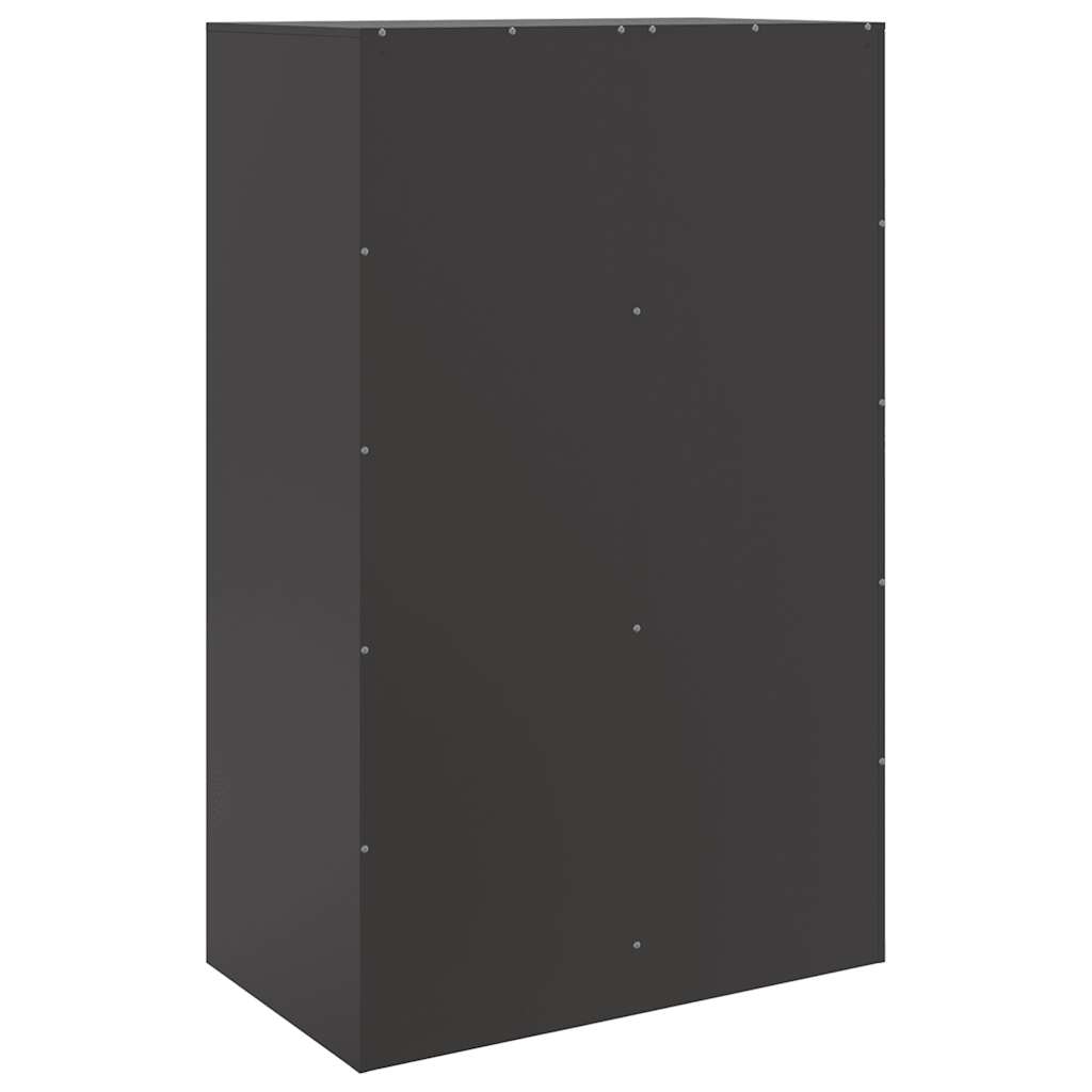skænk 67x39x107 cm stål sort