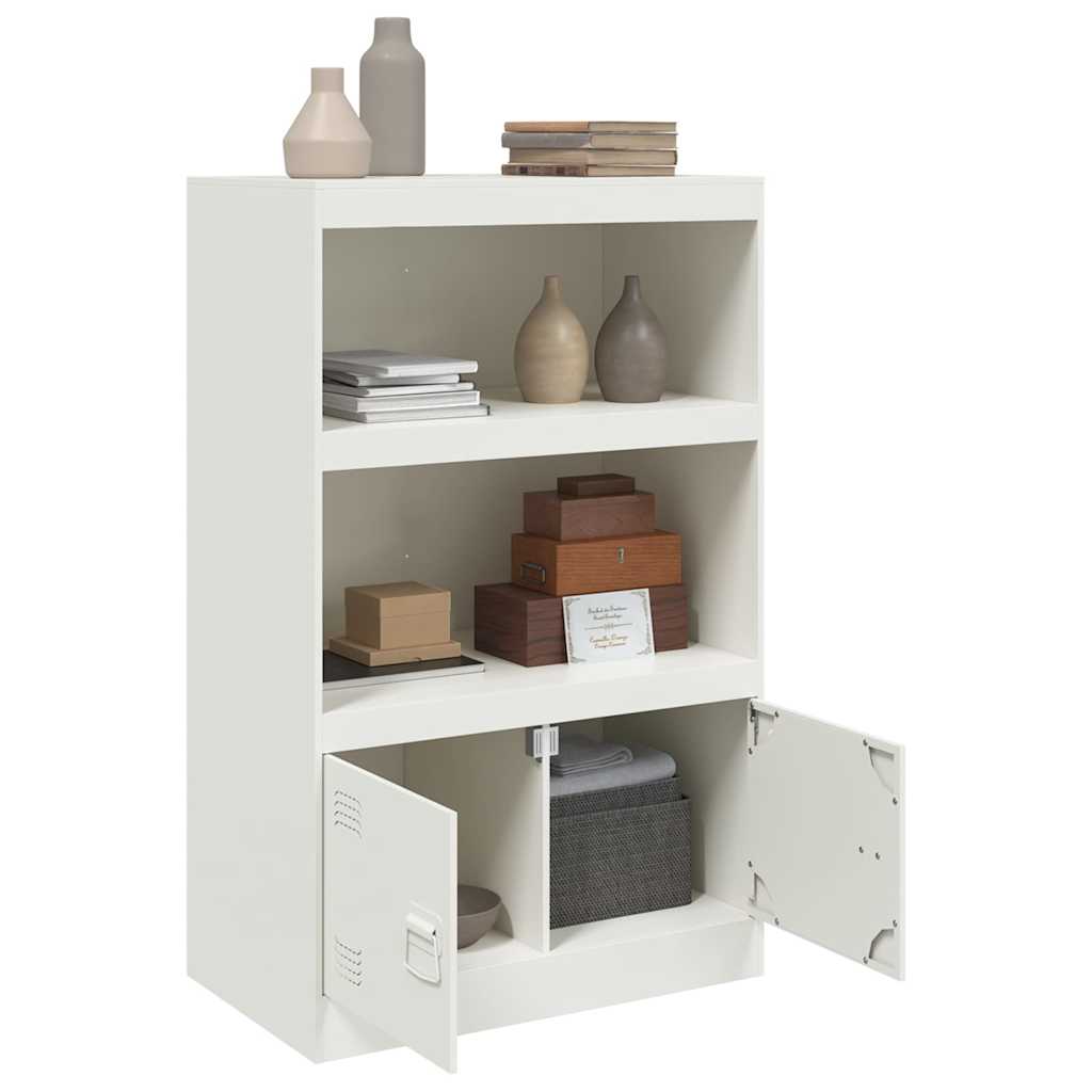 skab 67x39x107 cm stål hvid