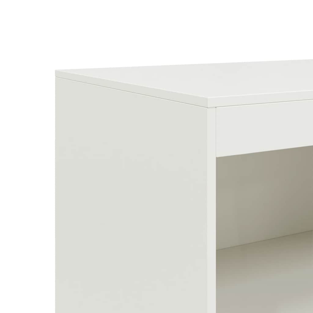 skab 67x39x107 cm stål hvid