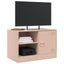 tv-bord 67x39x44 cm stål lyserød