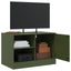 tv-borde 2 stk. 67x39x44 cm stål olivengrøn
