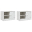 tv-borde 2 stk. 67x39x44 cm stål hvid