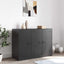 skænk 99x39x73 cm stål sort