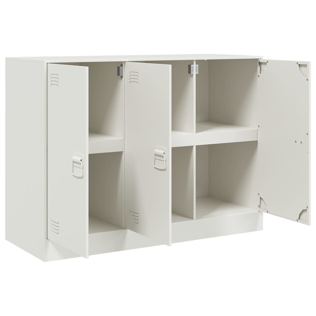 skænk 99x39x73 cm stål hvid