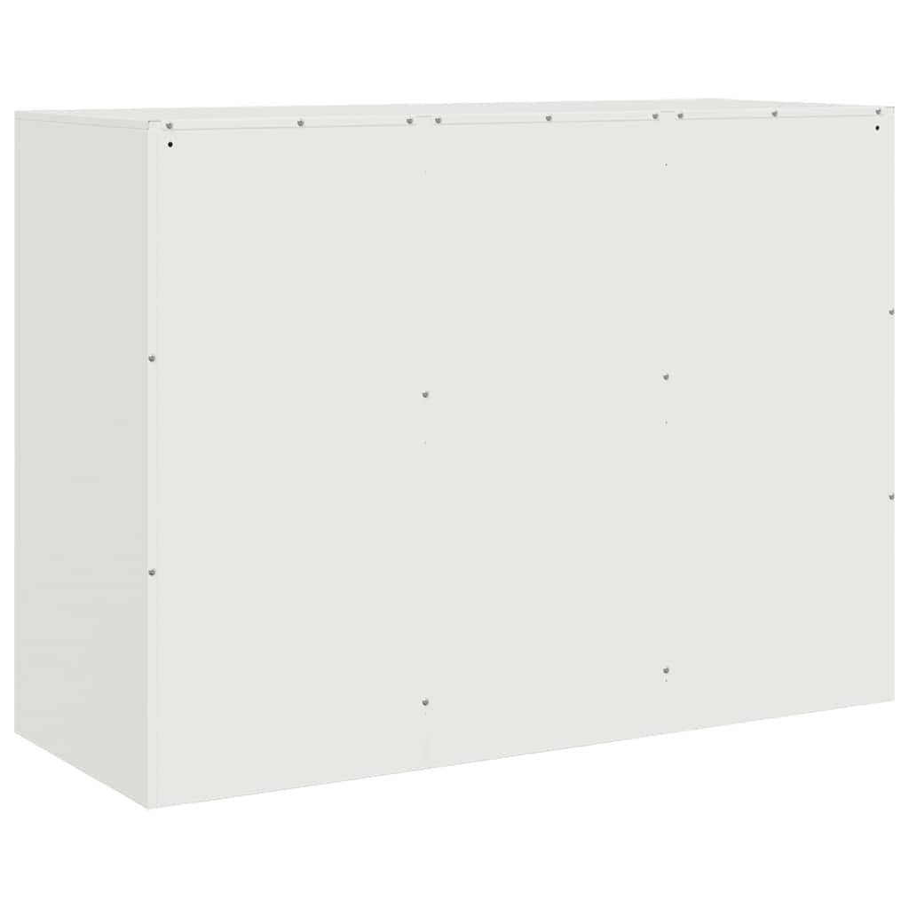 skænk 99x39x73 cm stål hvid