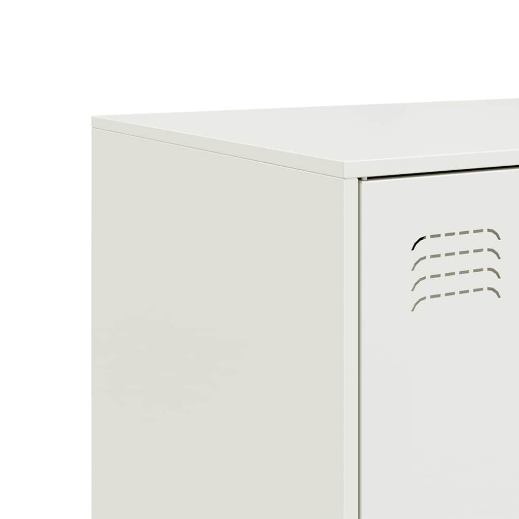 skænk 99x39x73 cm stål hvid