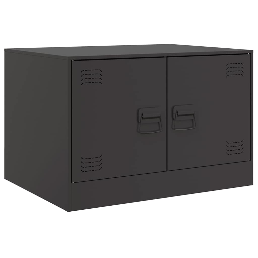 sofabord 67x50x44 cm stål sort