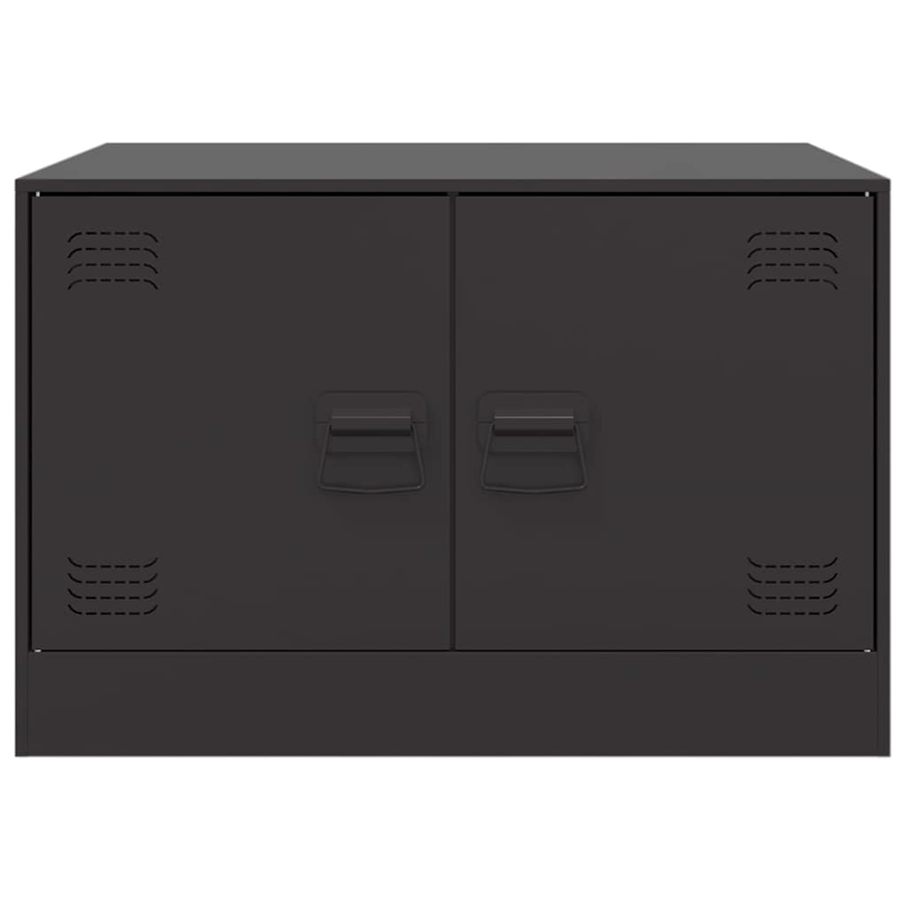 sofabord 67x50x44 cm stål sort