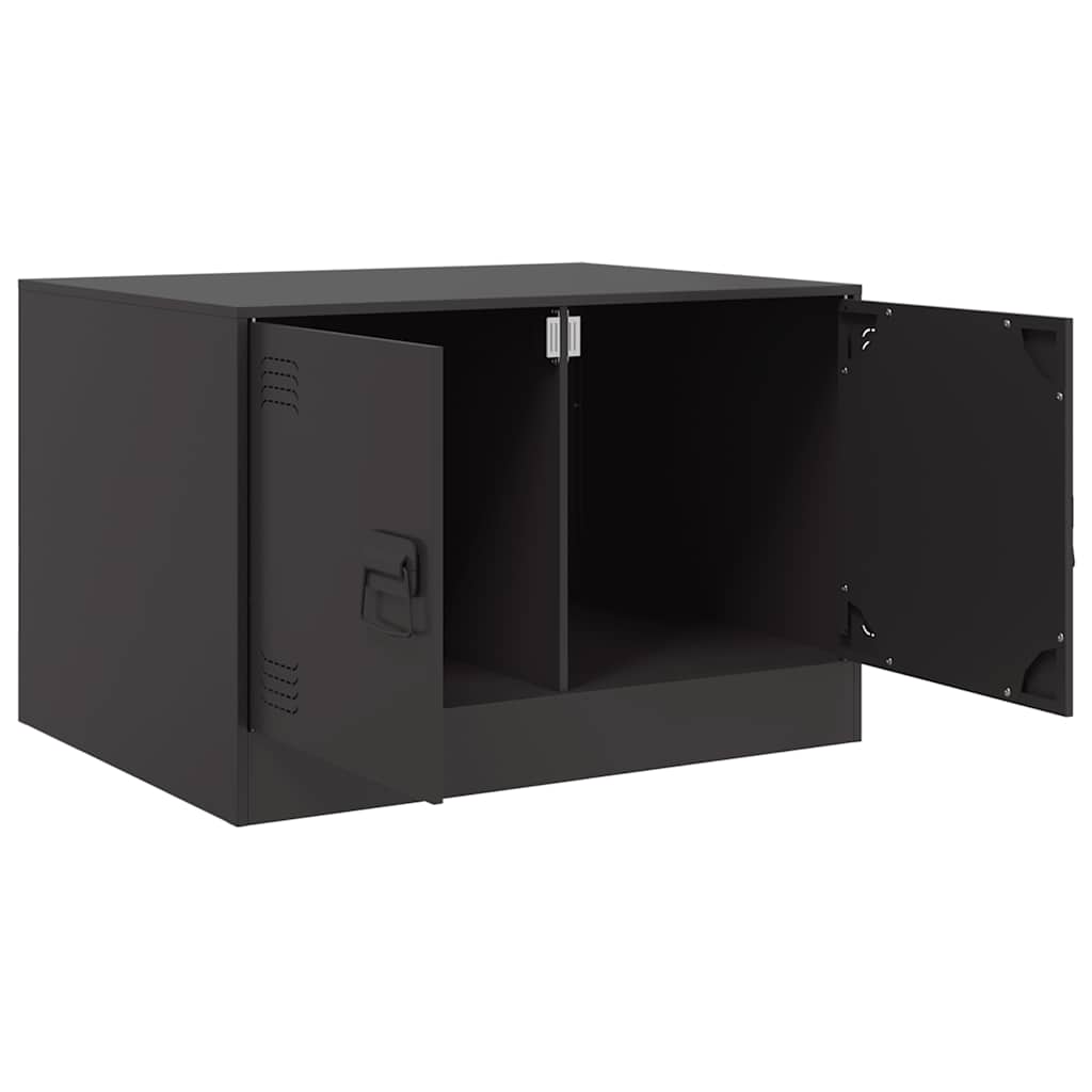 sofabord 67x50x44 cm stål sort