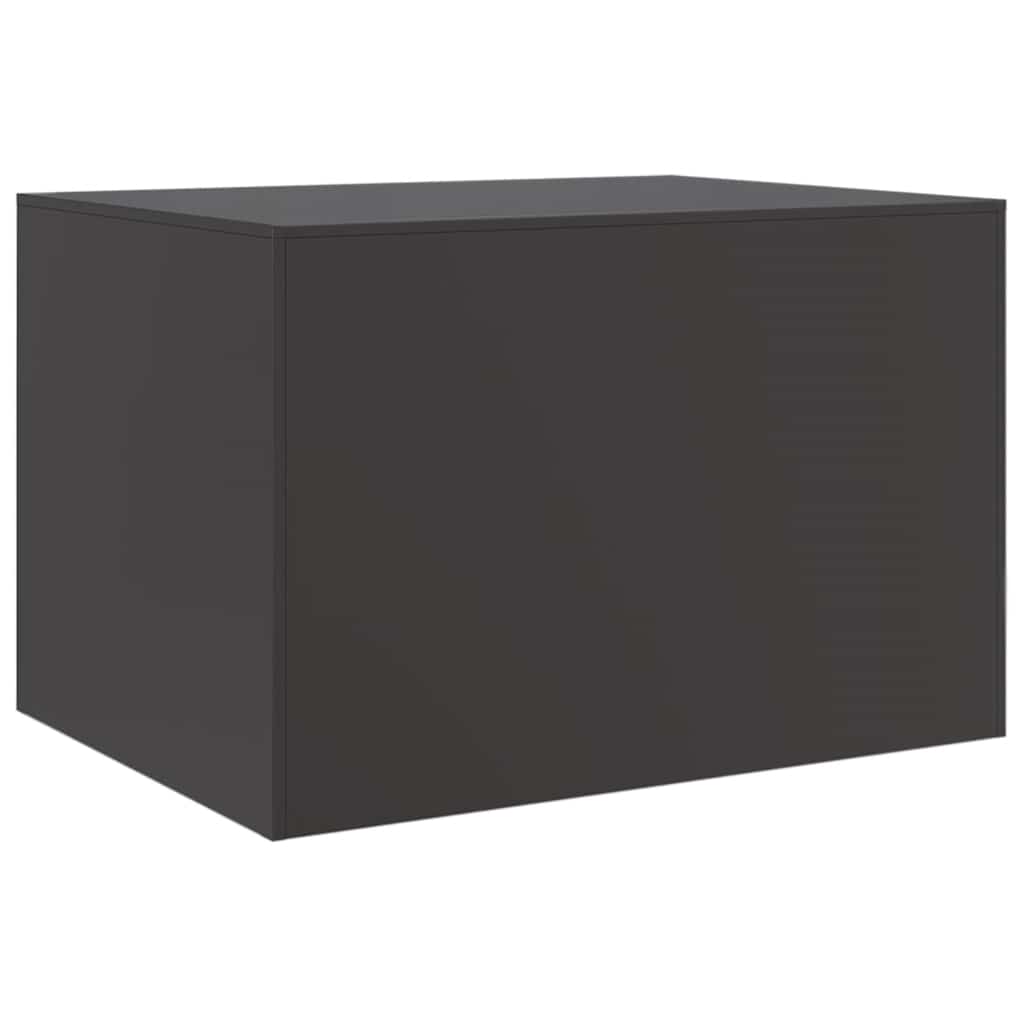 sofabord 67x50x44 cm stål sort