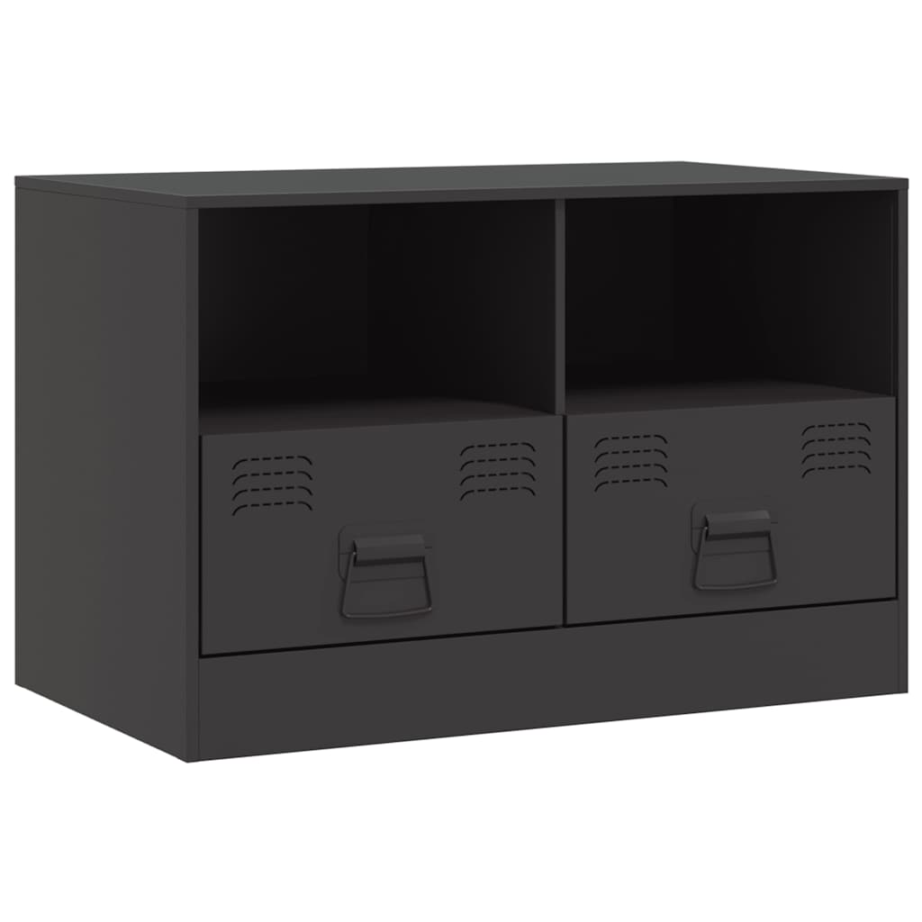 tv-bord 67x39x44 cm stål sort