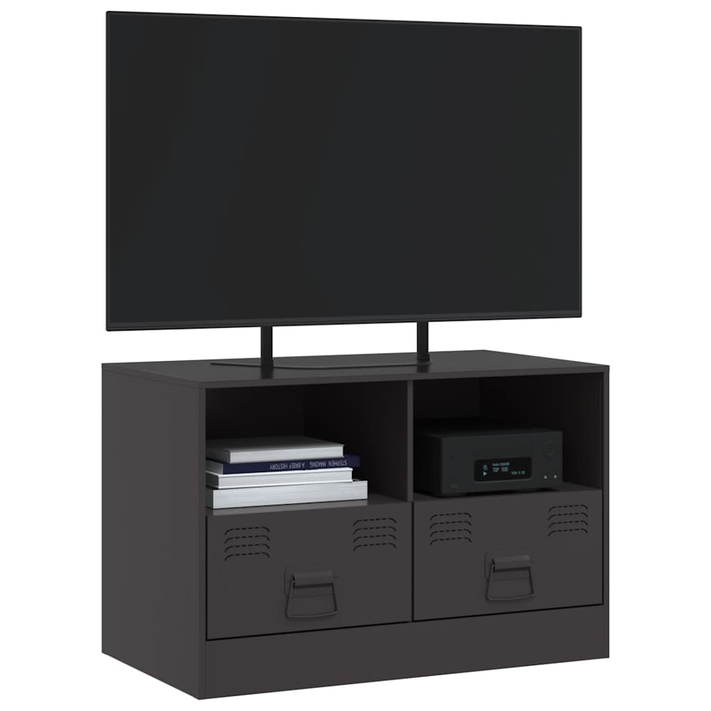 tv-bord 67x39x44 cm stål sort