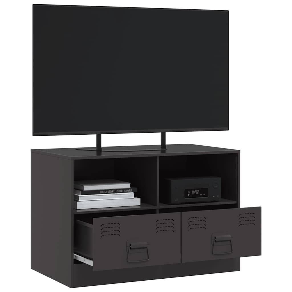 tv-bord 67x39x44 cm stål sort