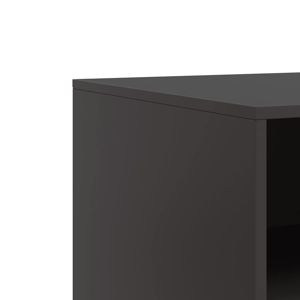tv-bord 67x39x44 cm stål sort