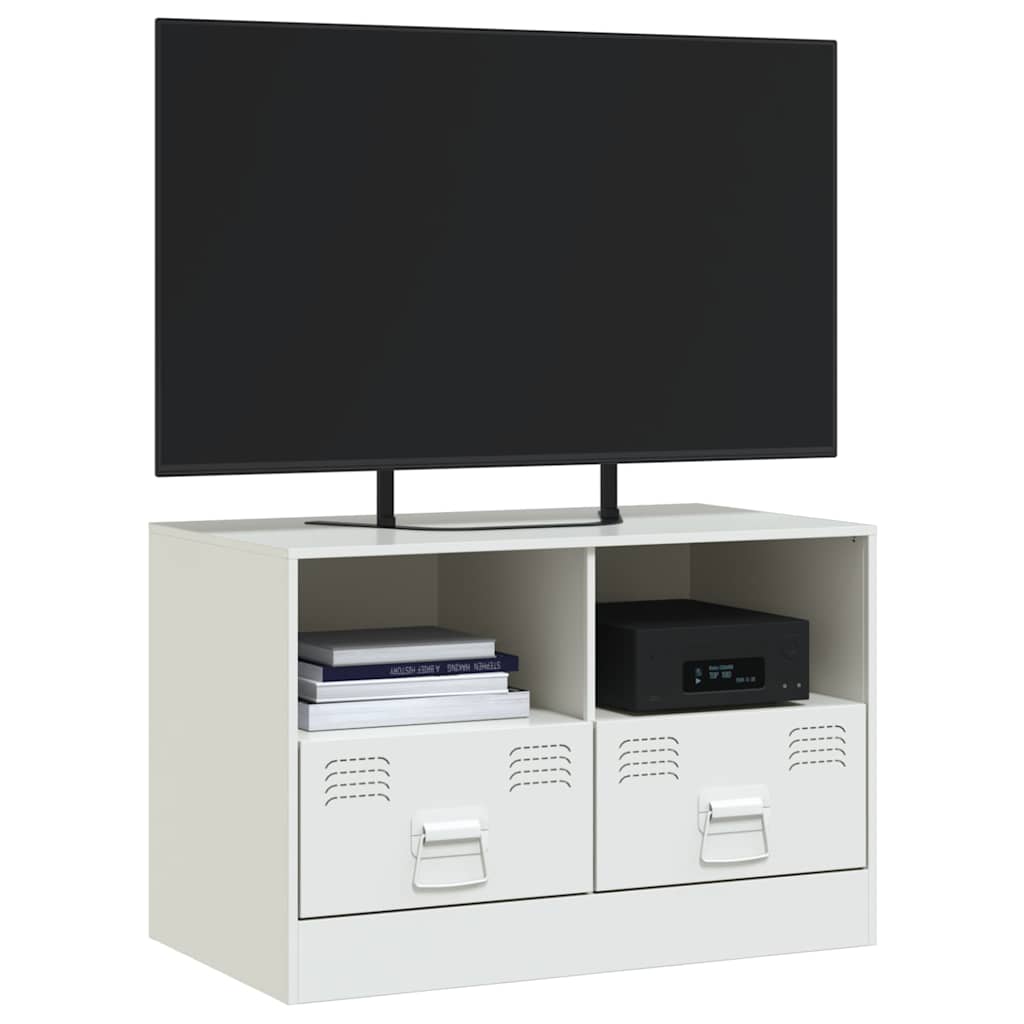 tv-bord 67x39x44 cm stål hvid