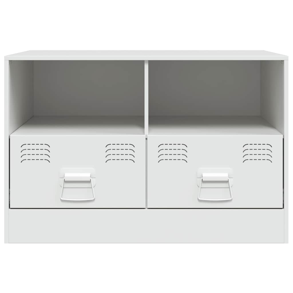 tv-bord 67x39x44 cm stål hvid