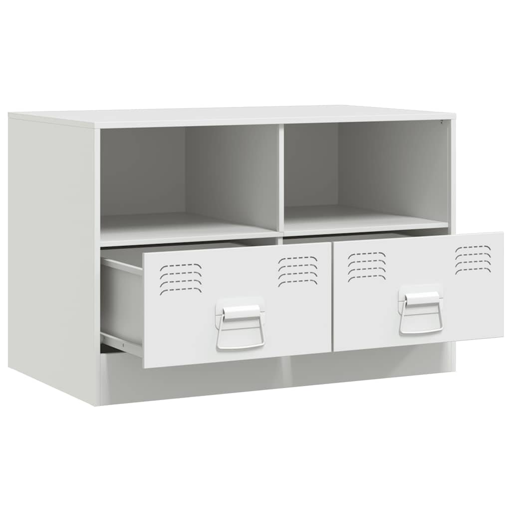tv-bord 67x39x44 cm stål hvid