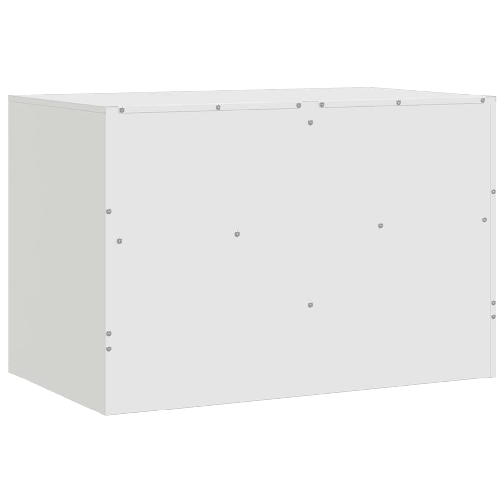 tv-bord 67x39x44 cm stål hvid