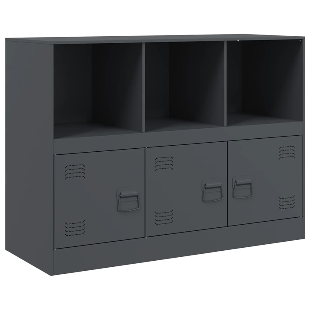 skænk 99x39x73 cm stål antracitgrå