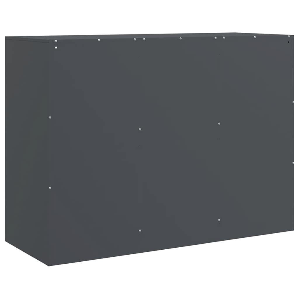 skænk 99x39x73 cm stål antracitgrå