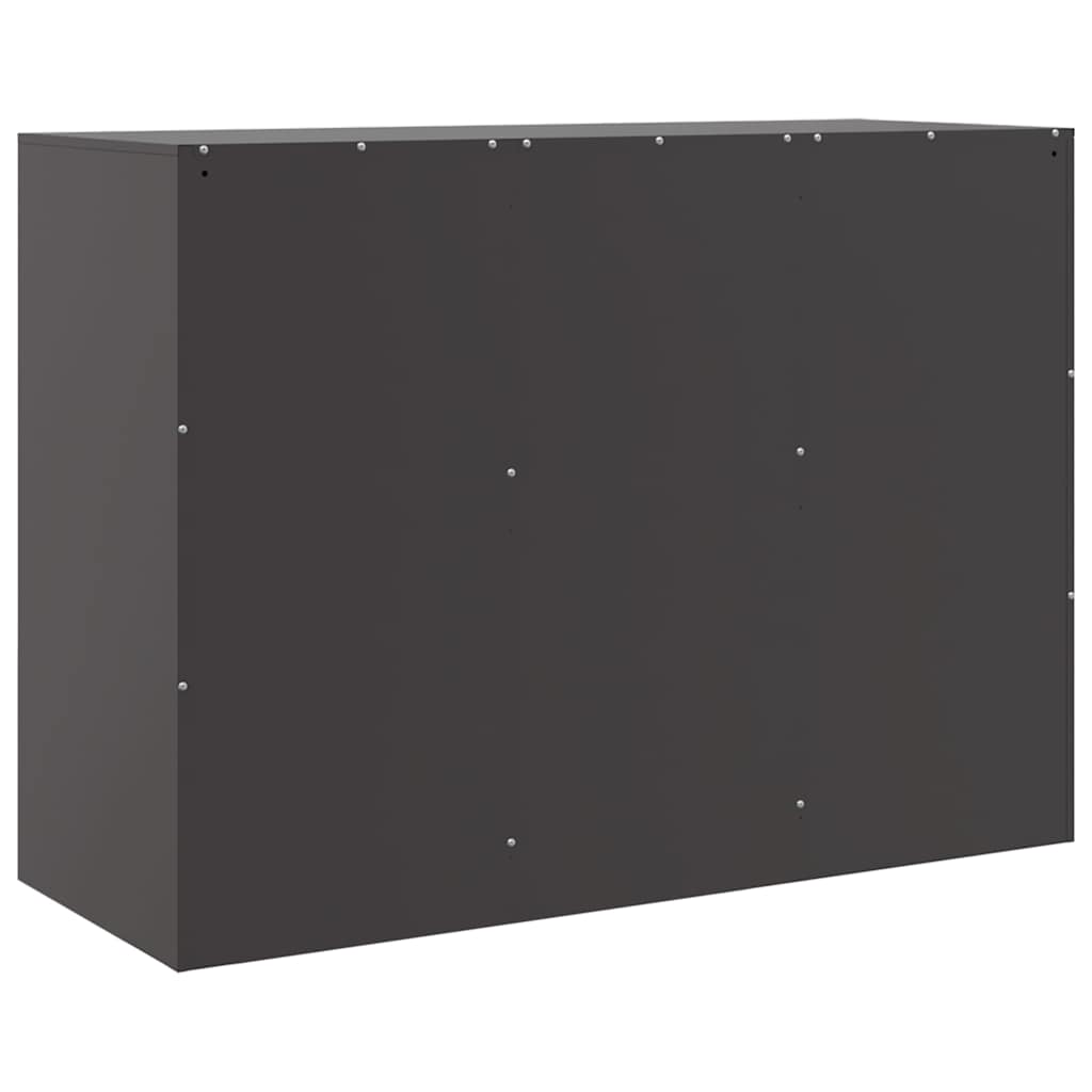 skænk 99x39x73 cm stål sort