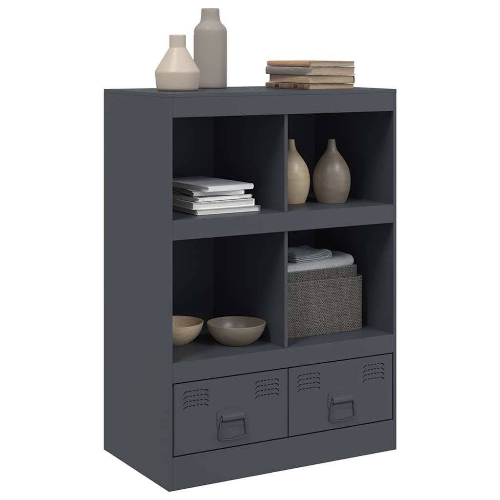 skab 67x39x95 cm stål antracitgrå