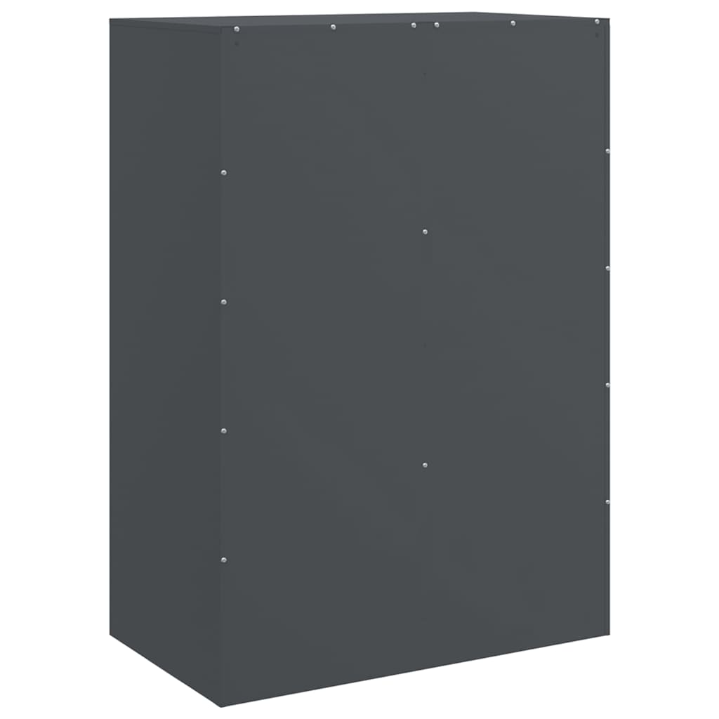 skab 67x39x95 cm stål antracitgrå