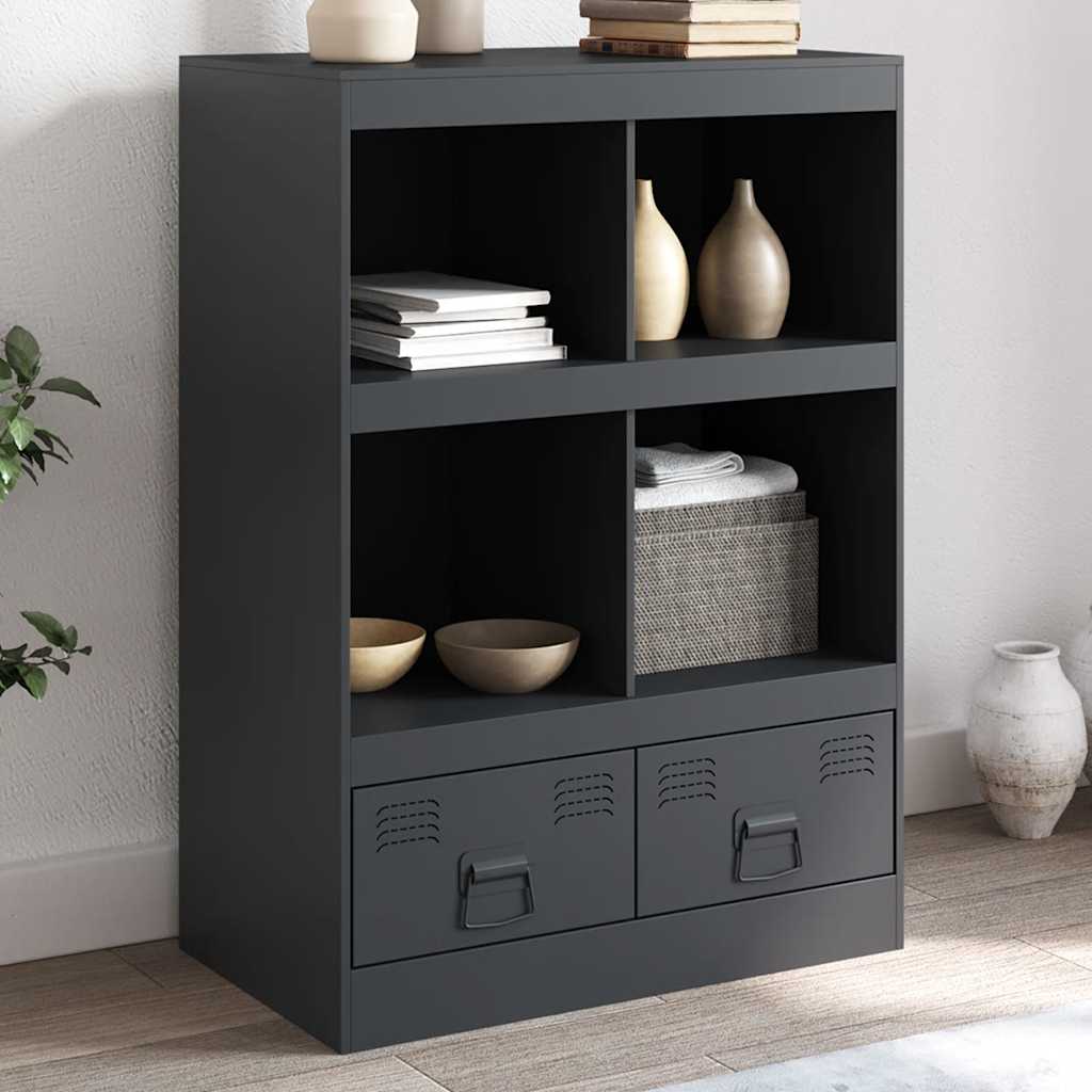 skab 67x39x95 cm stål antracitgrå