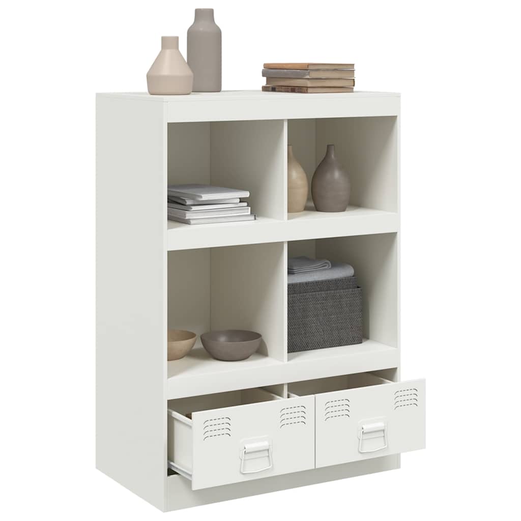 skab 67x39x95 cm stål hvid