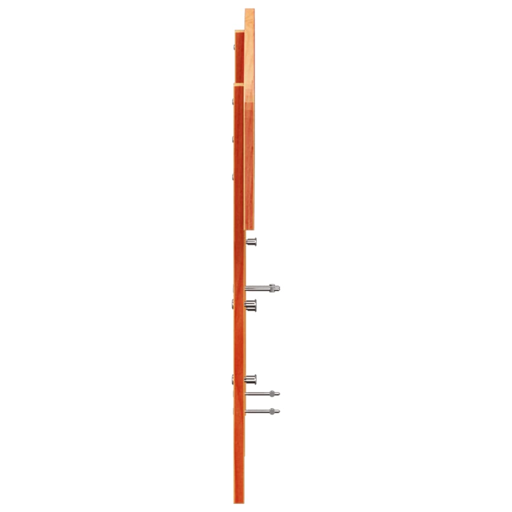 sengegavl 150 cm massivt fyrretræ gyldenbrun