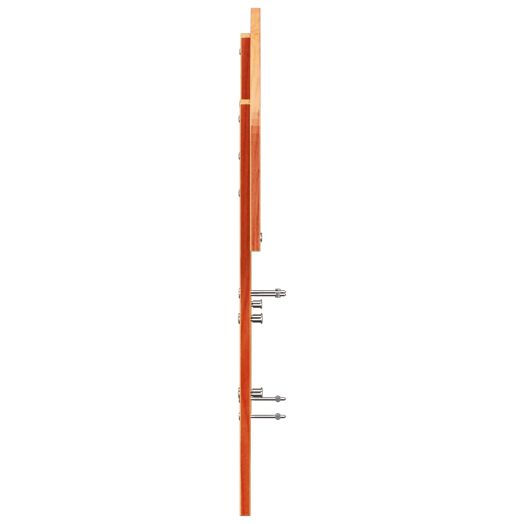 sengegavl 120 cm massivt fyrretræ gyldenbrun