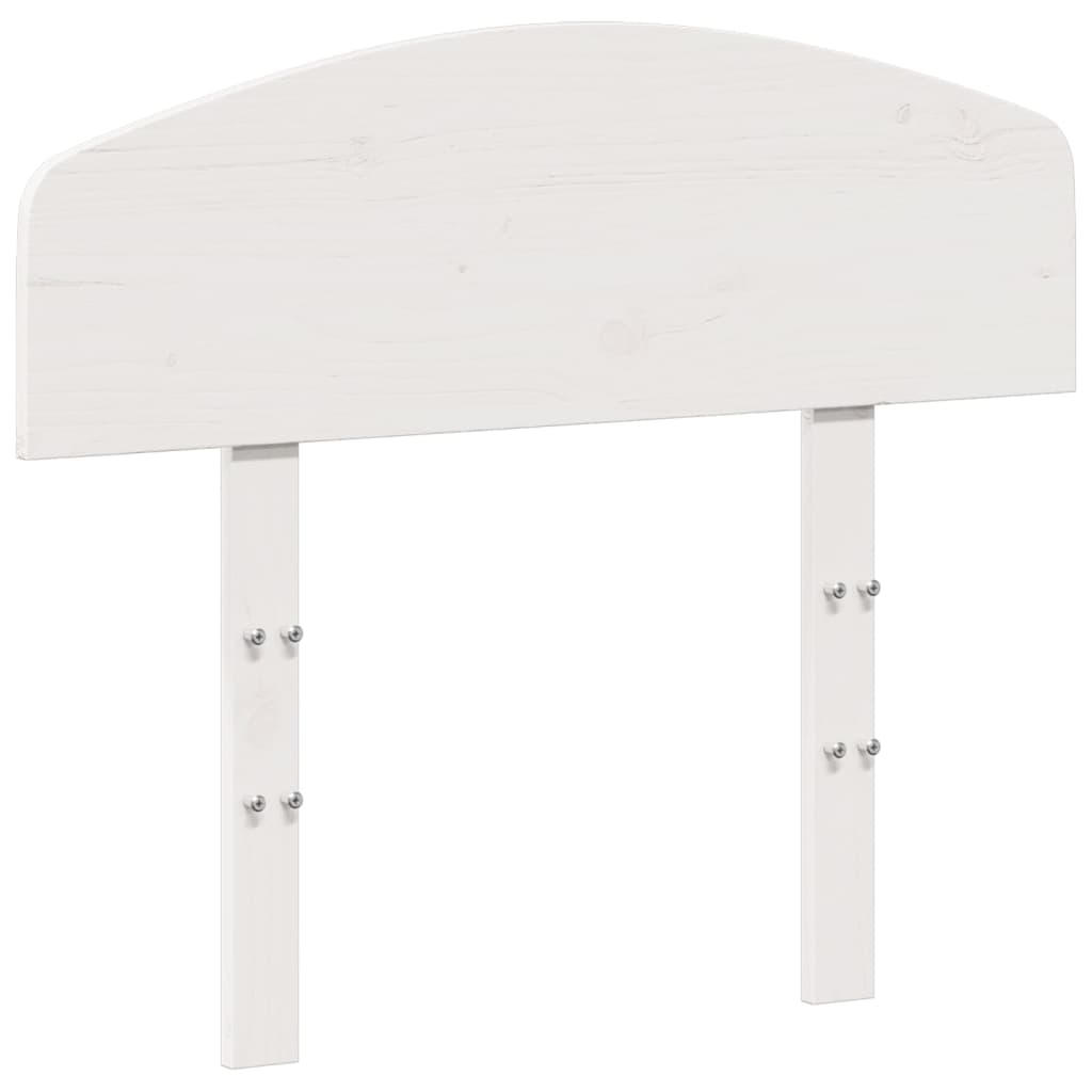 sengegavl 75 cm massivt fyrretræ hvid