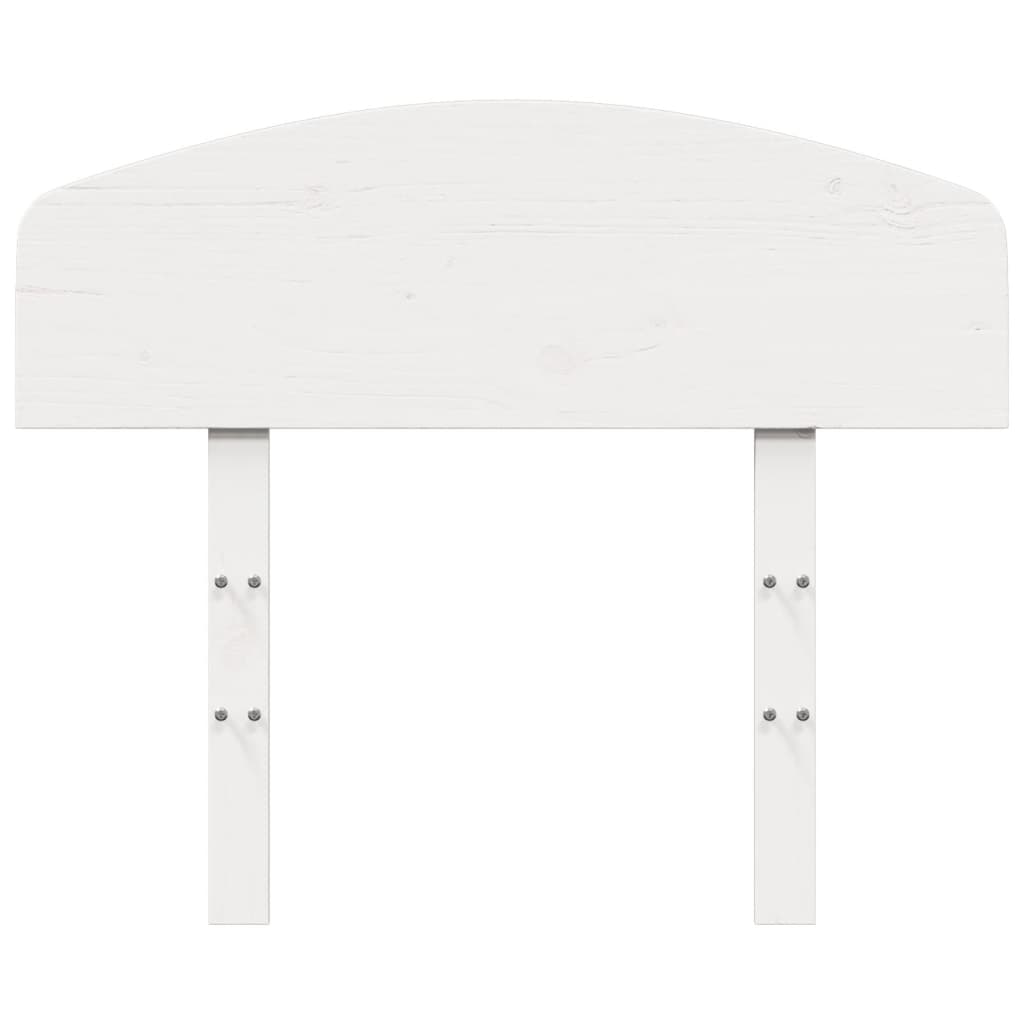 sengegavl 75 cm massivt fyrretræ hvid