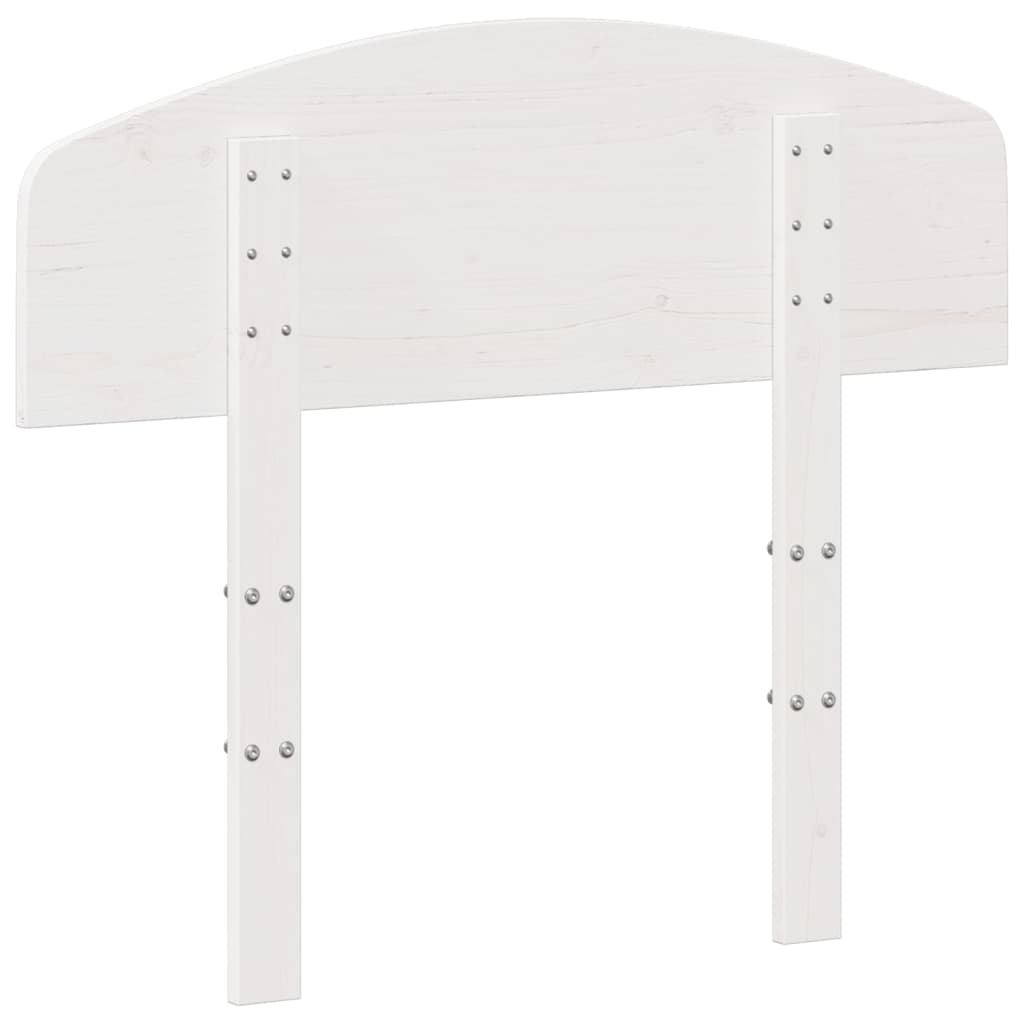 sengegavl 75 cm massivt fyrretræ hvid