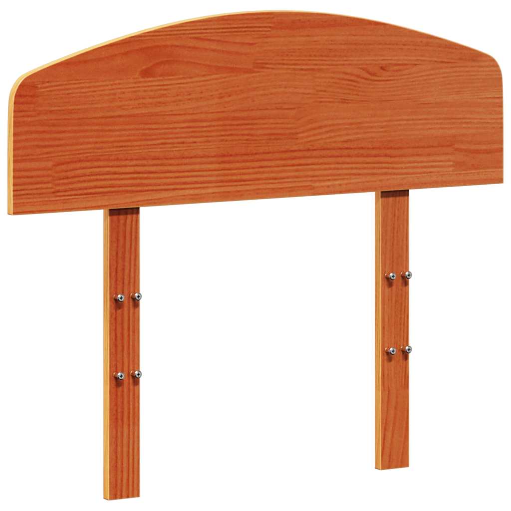 sengegavl 75 cm massivt fyrretræ gyldenbrun