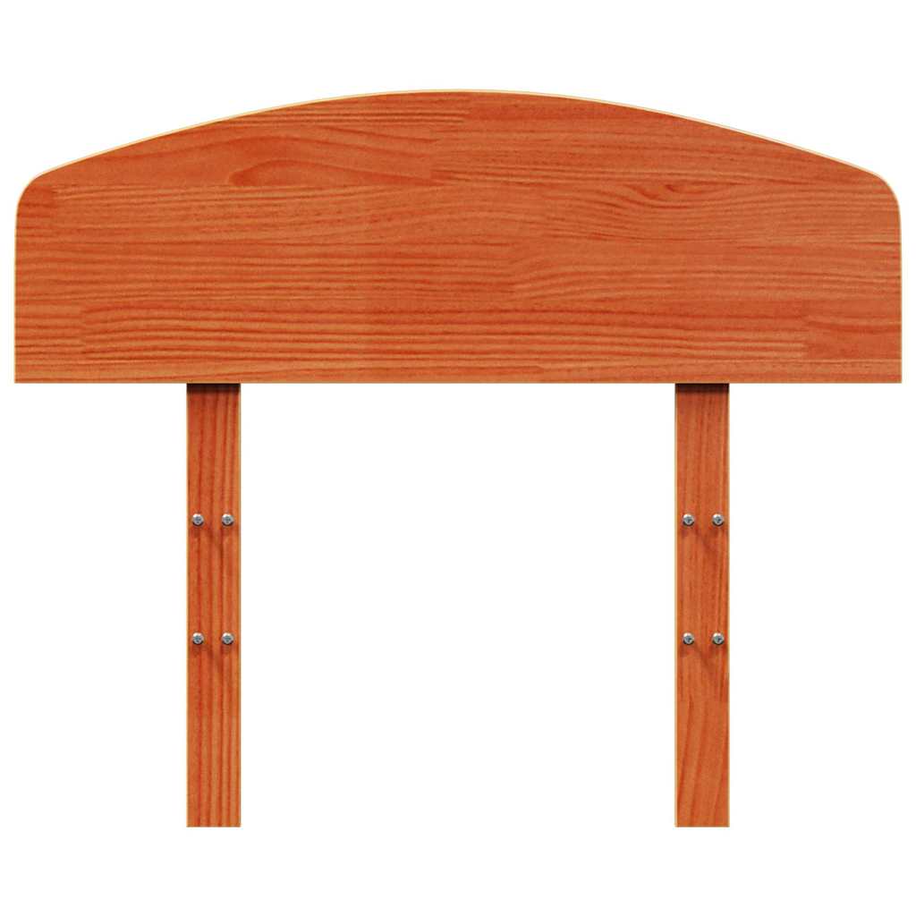 sengegavl 75 cm massivt fyrretræ gyldenbrun
