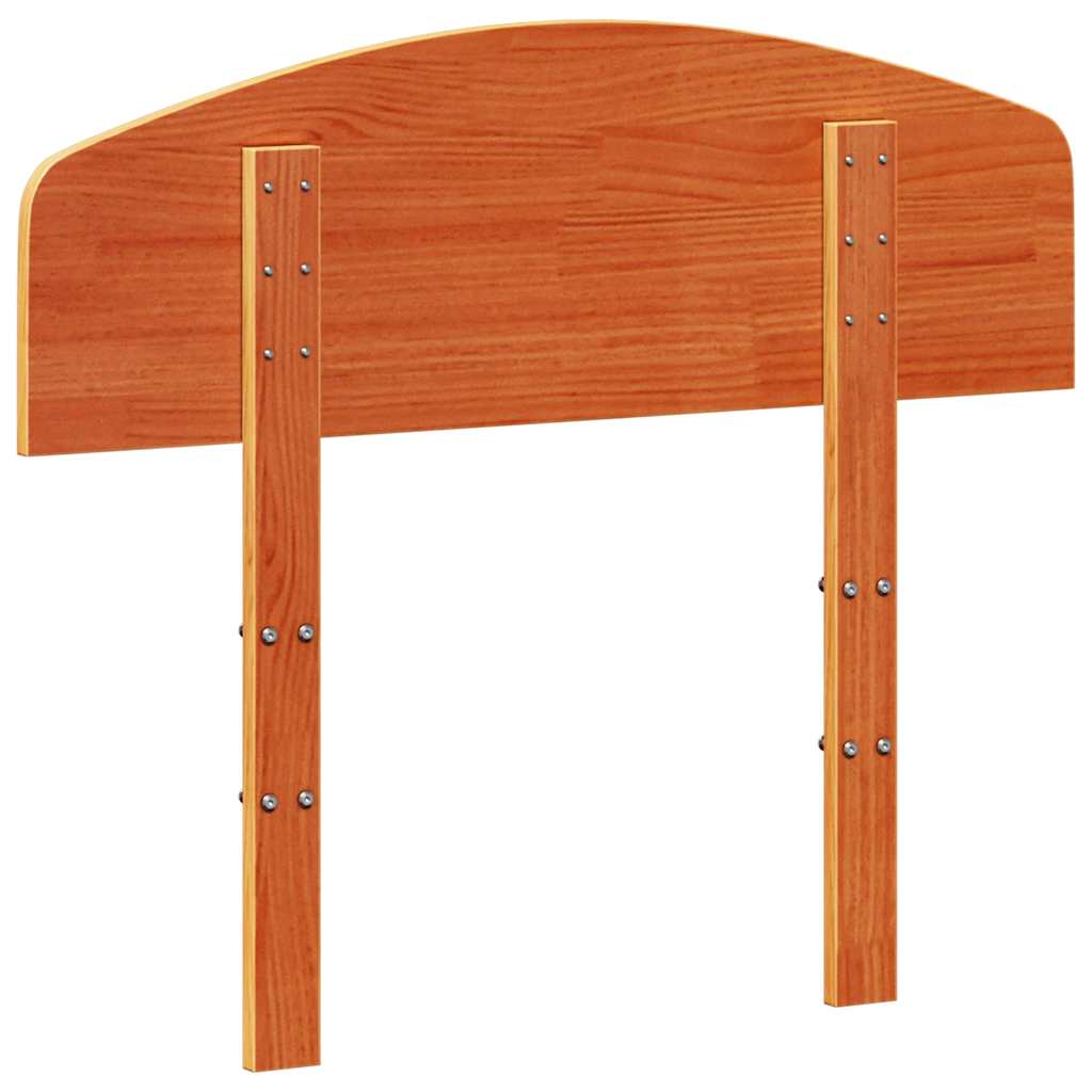 sengegavl 75 cm massivt fyrretræ gyldenbrun
