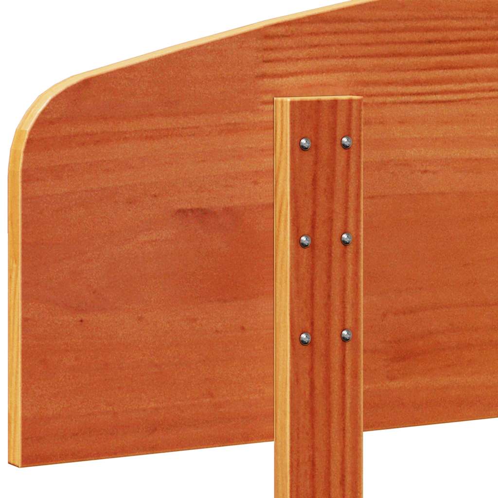 sengegavl 75 cm massivt fyrretræ gyldenbrun