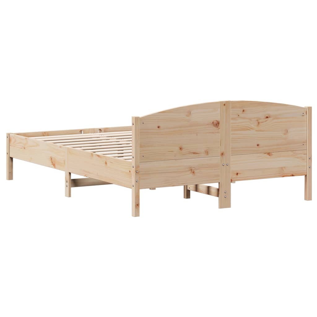 sengeramme uden madras 140x200 cm massivt fyrretræ