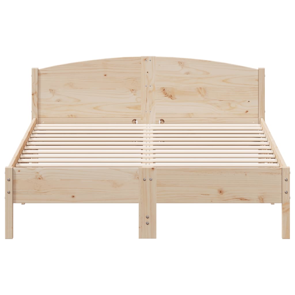 sengeramme uden madras 120x200 cm massivt fyrretræ