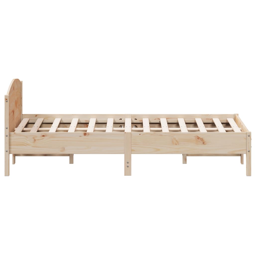 sengeramme uden madras 120x200 cm massivt fyrretræ