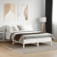 sengeramme uden madras 150x200 cm massivt fyrretræ hvid