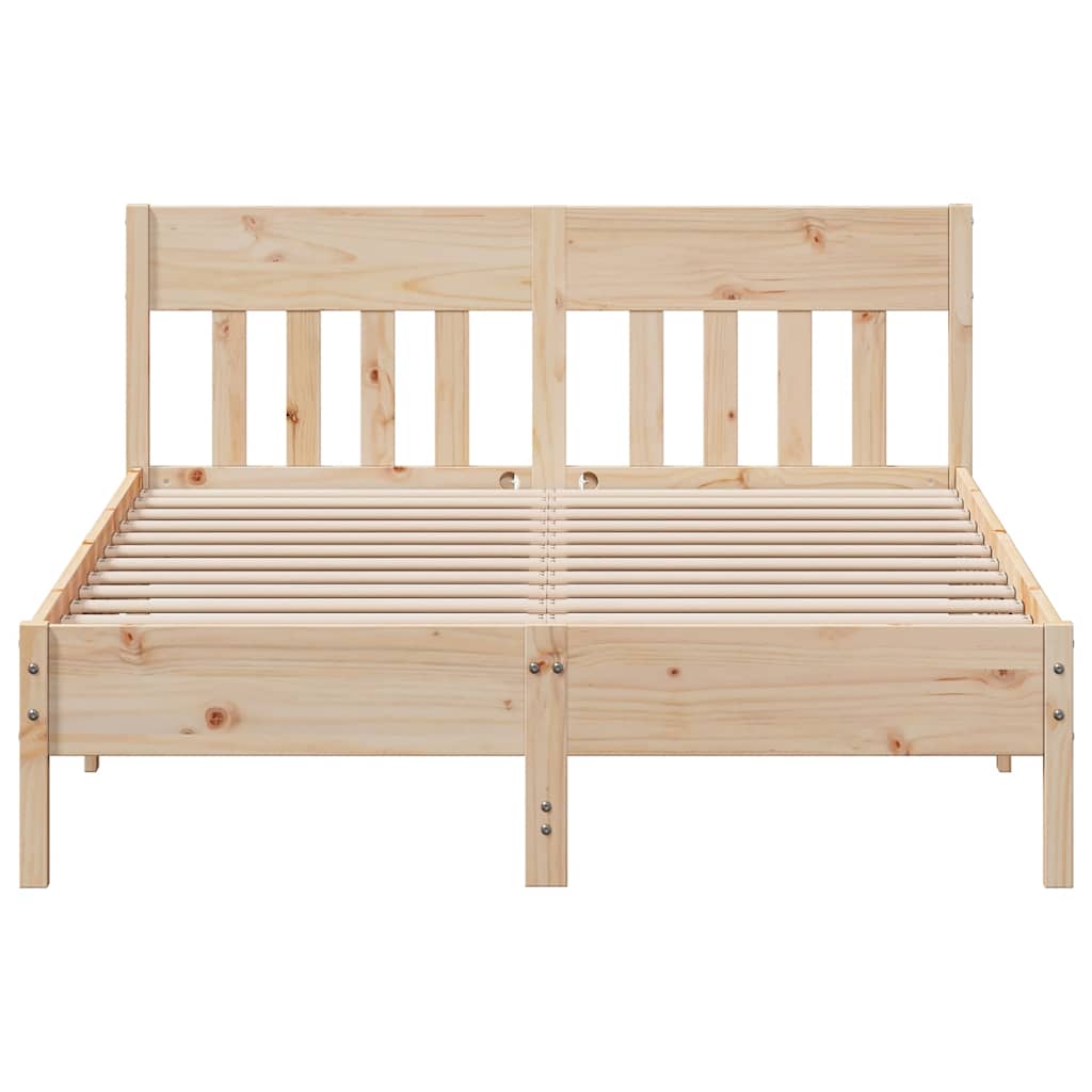 sengeramme uden madras 120x200 cm massivt fyrretræ