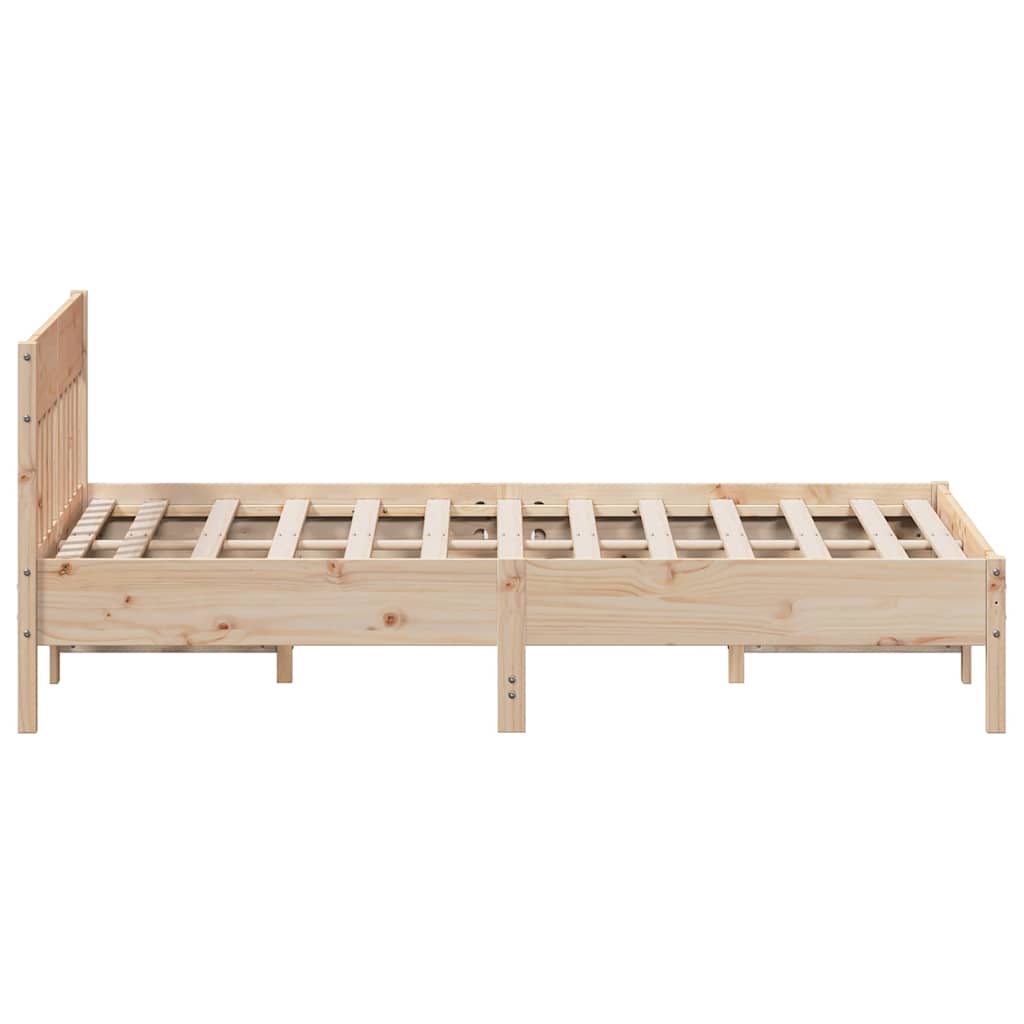 sengeramme uden madras 120x200 cm massivt fyrretræ