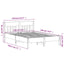 sengeramme uden madras 135x190 cm massivt fyrretræ brun